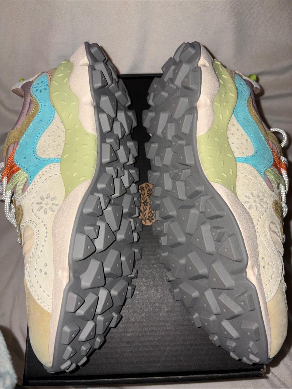 NWT Flower Mountain YAMANO 3 WOMAN Suede and technical fabric sneakers - Picture 14 of 15